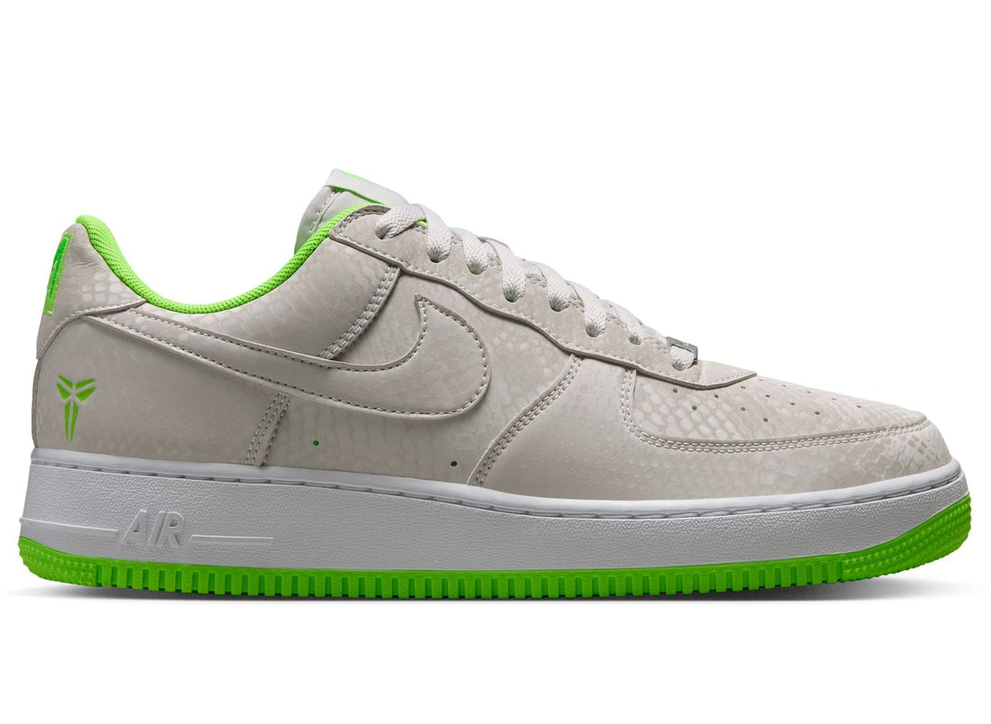 Nike Kobe Air Force 1 Low in Vast Grey / Electric Green