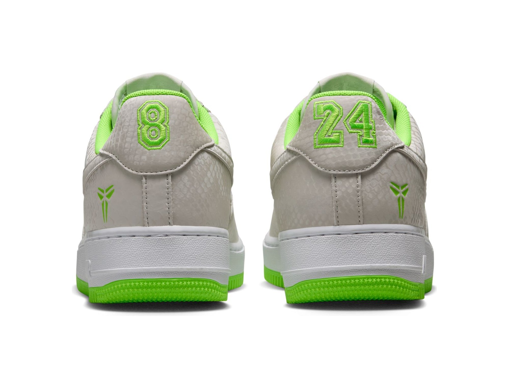 Nike Kobe Air Force 1 Low in Vast Grey / Electric Green