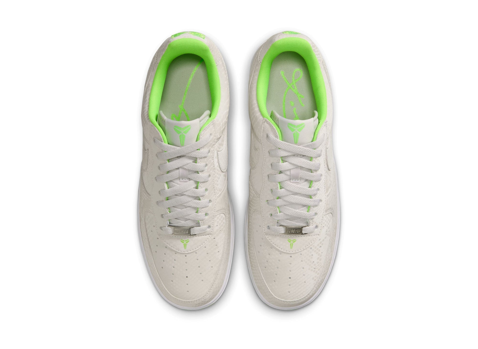 Nike Kobe Air Force 1 Low in Vast Grey / Electric Green