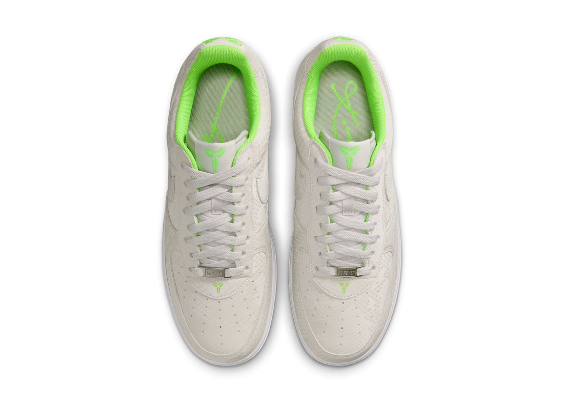 Nike Kobe Air Force 1 Low in Vast Grey / Electric Green