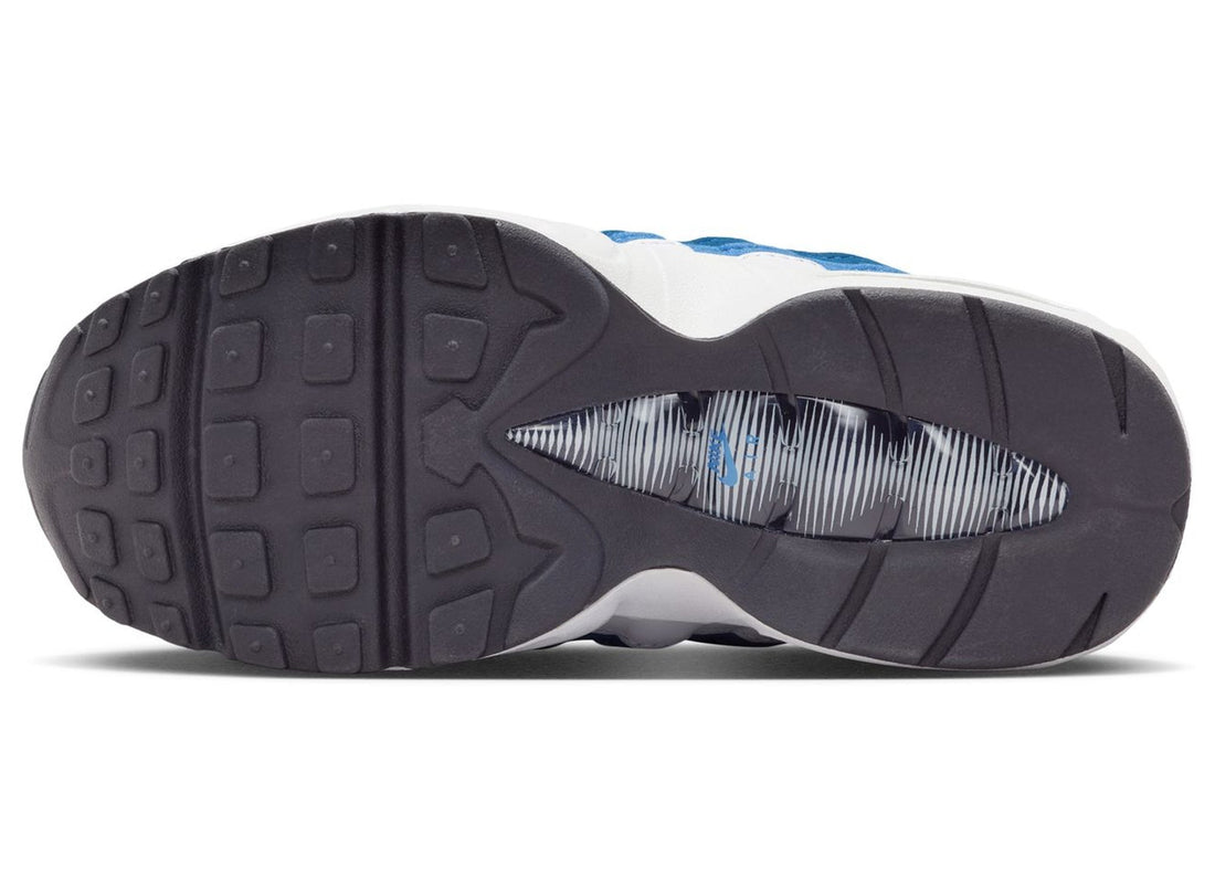 PS Nike Air Max 95 Premium in White / Emerald Green / Lake Blue
