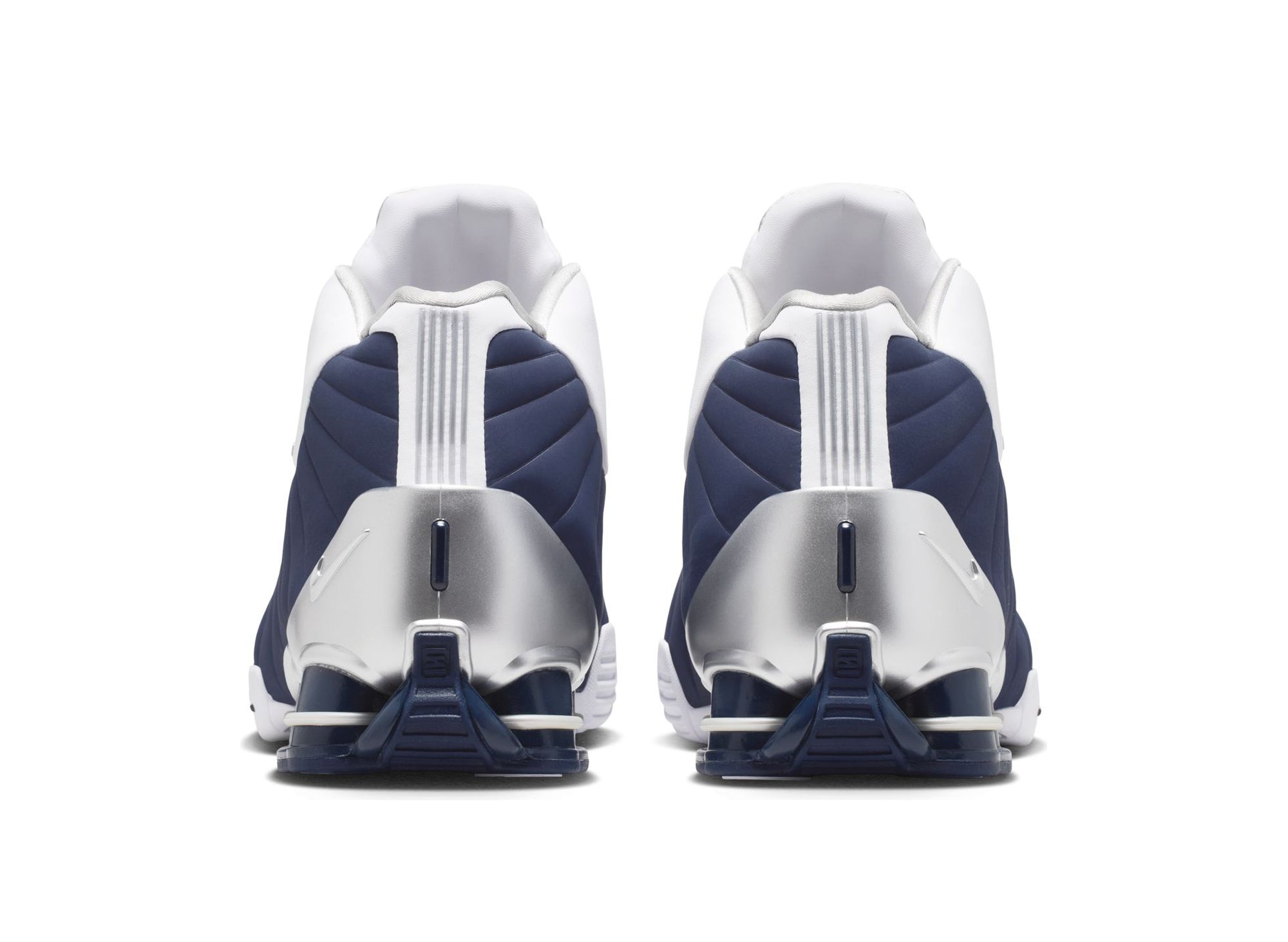 Nike Shox BB4 in White / Midnight Navy