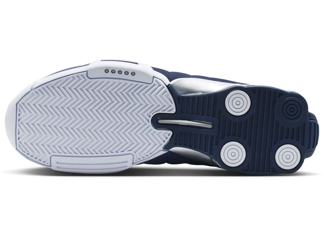 Nike Shox BB4 in White / Midnight Navy