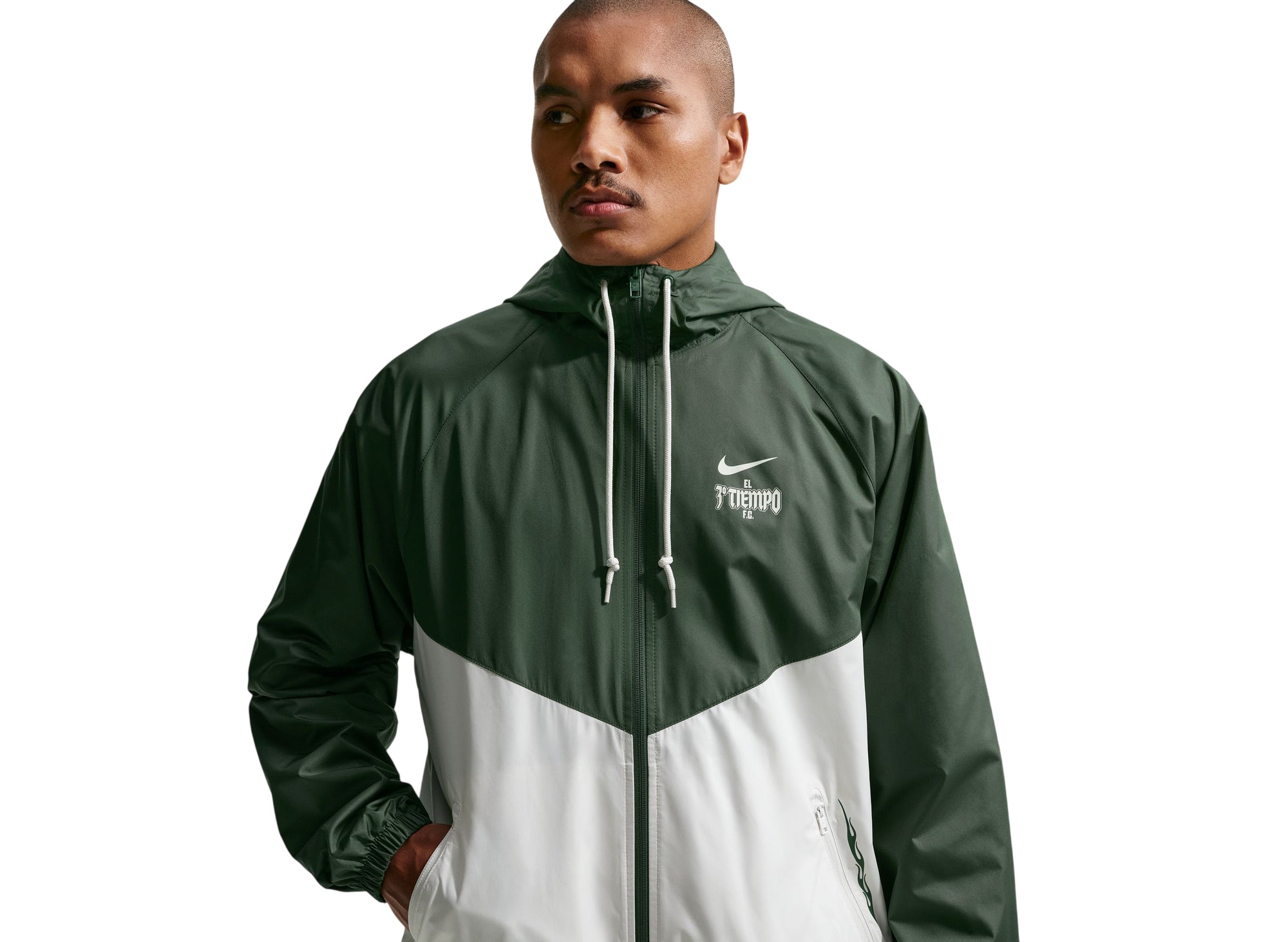 Nike Sportswear Windrunner Lined Jacket Mexico in Fir / Phantom