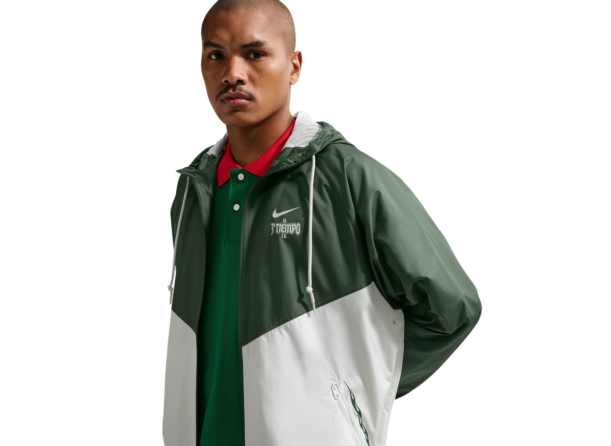 Nike Sportswear Windrunner Lined Jacket Mexico in Fir / Phantom