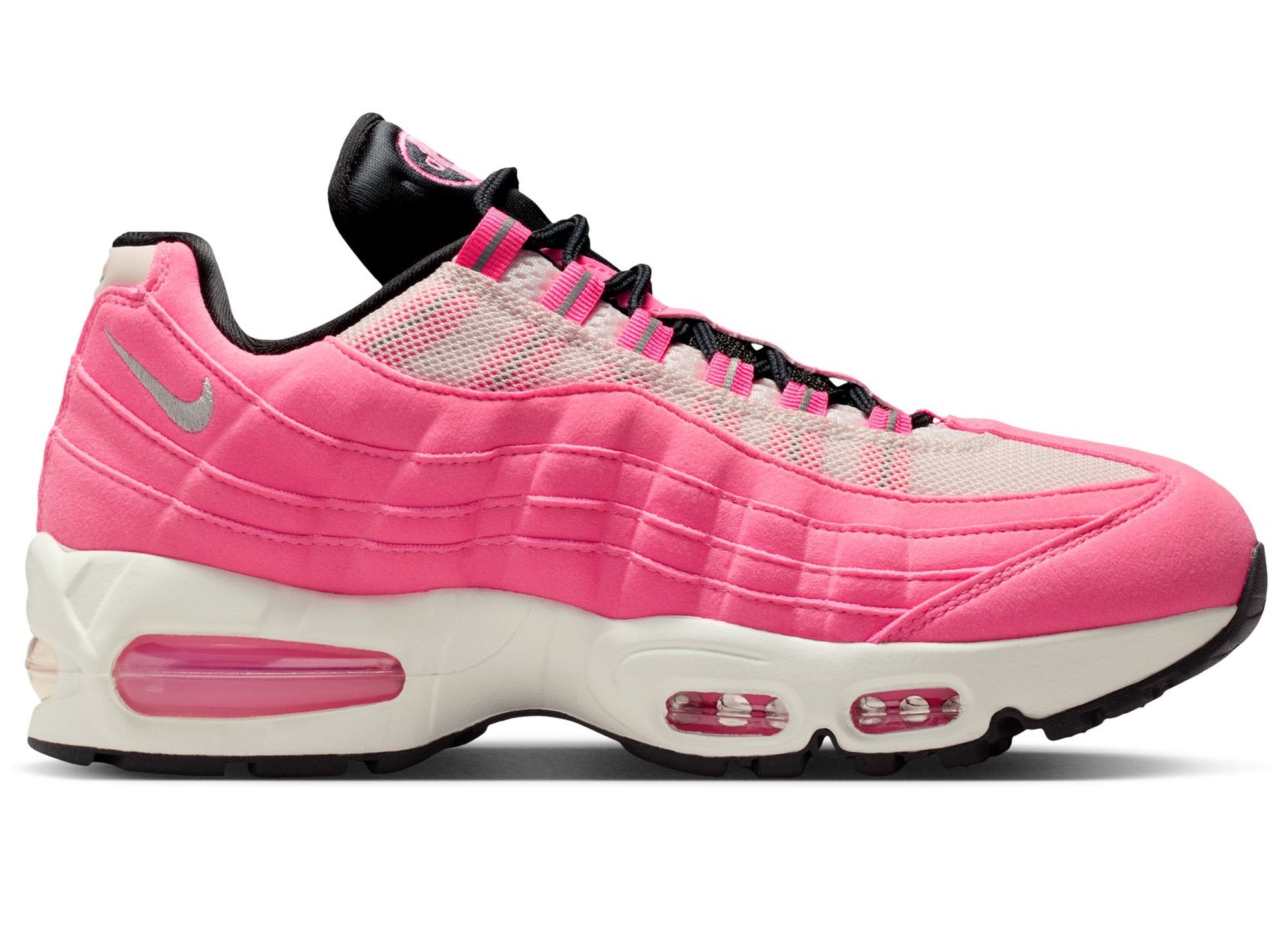 Women's Nike Air Max 95 "Big Bubble" in Pink Glow / Metallic Silver