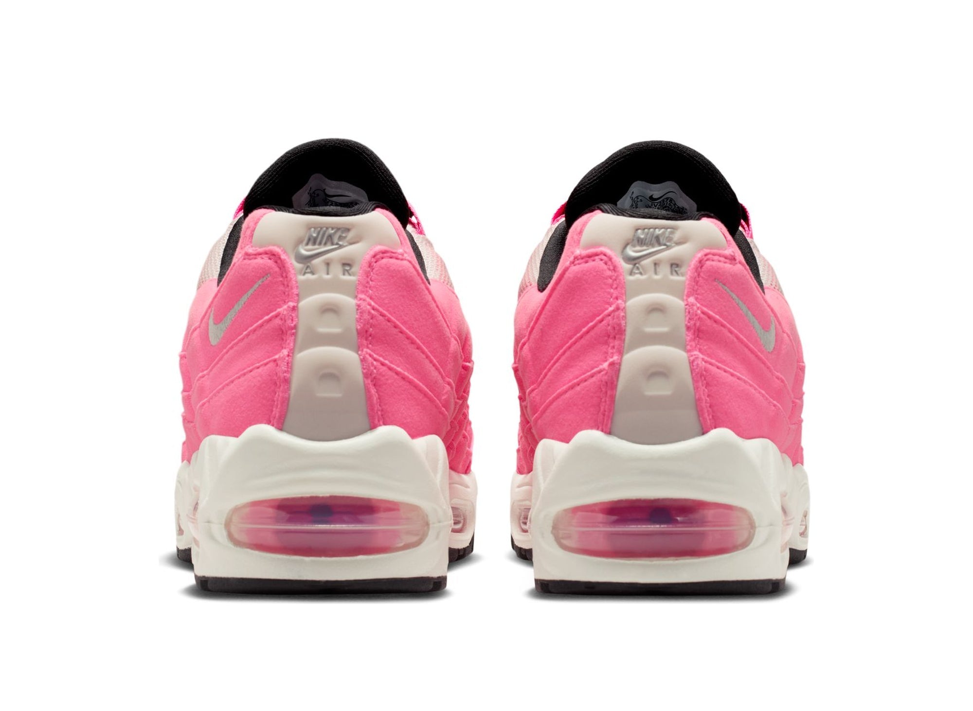 Women's Nike Air Max 95 "Big Bubble" in Pink Glow / Metallic Silver
