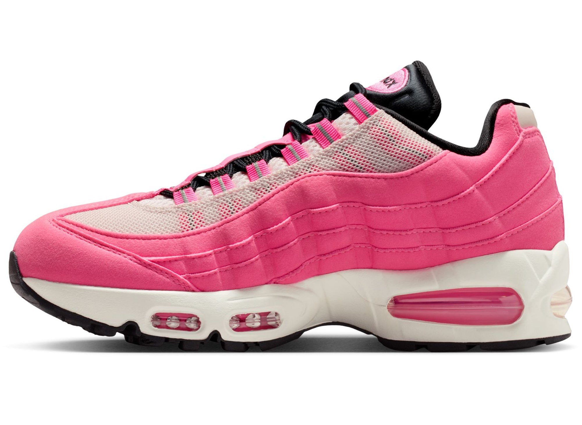 Women's Nike Air Max 95 "Big Bubble" in Pink Glow / Metallic Silver