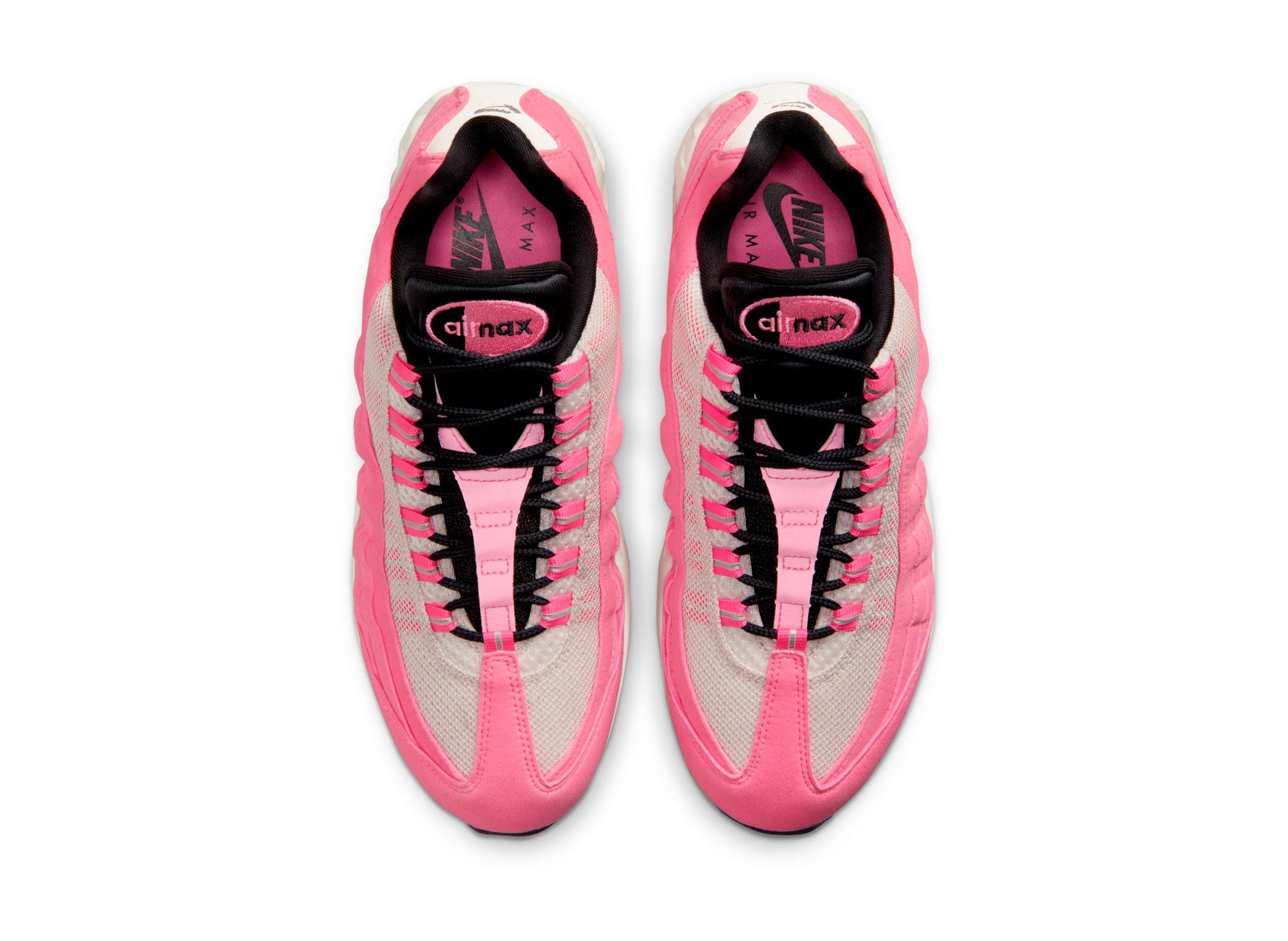 Women's Nike Air Max 95 "Big Bubble" in Pink Glow / Metallic Silver