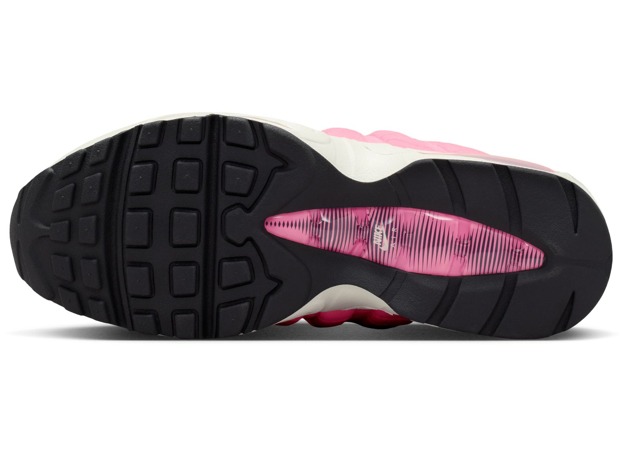 Women's Nike Air Max 95 "Big Bubble" in Pink Glow / Metallic Silver