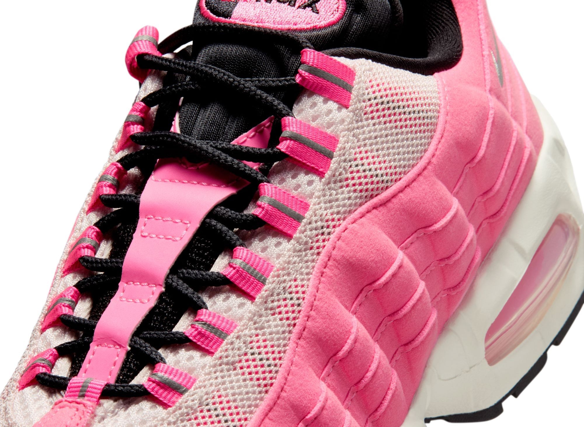 Women's Nike Air Max 95 "Big Bubble" in Pink Glow / Metallic Silver