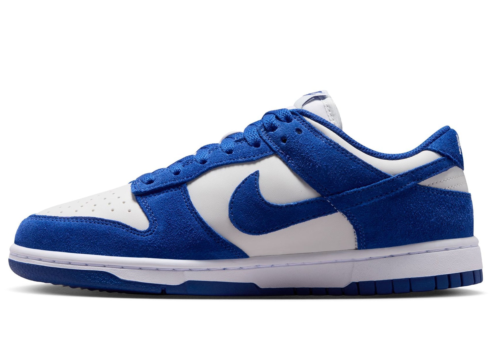 Women's Nike Dunk Low Suede in Old Royal / Photon Dust