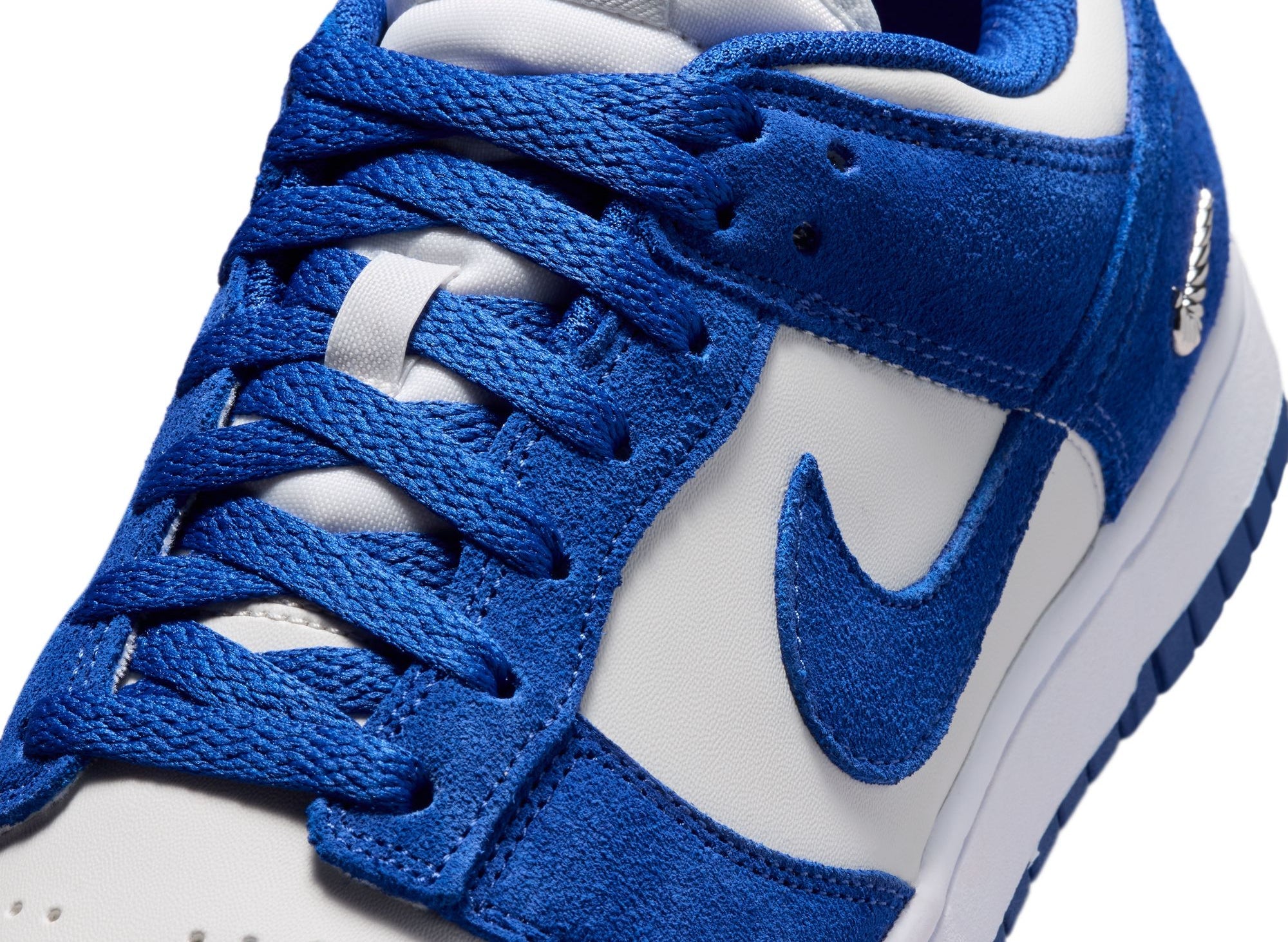 Women's Nike Dunk Low Suede in Old Royal / Photon Dust