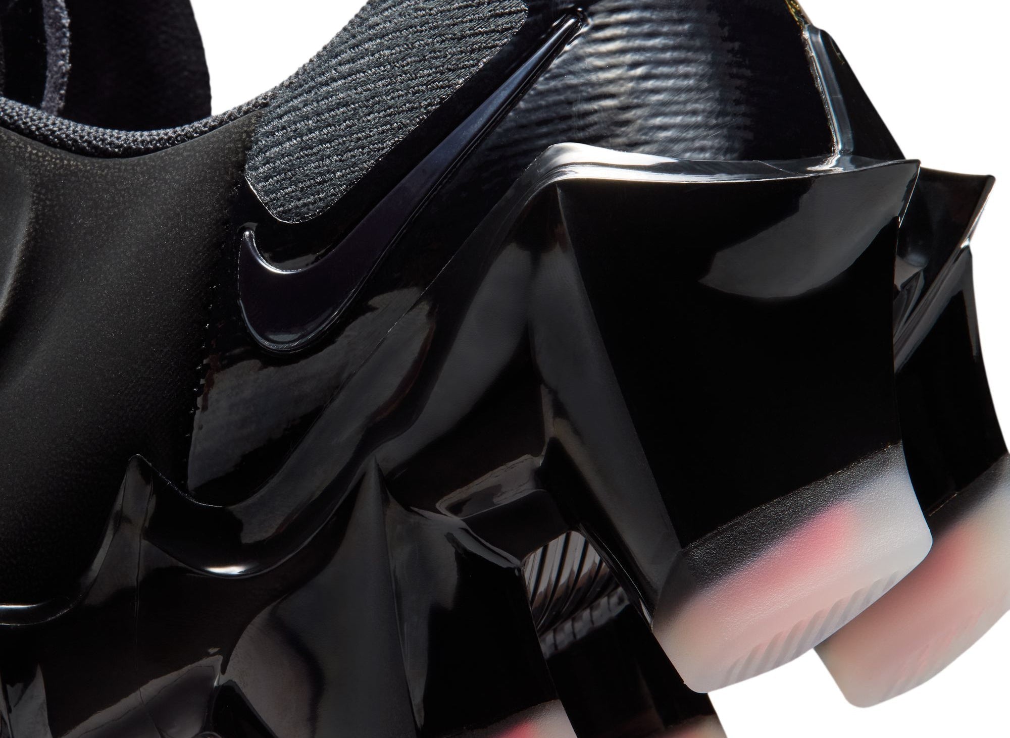 Women's Nike First Sight Mirage in Black / Flash Crimson