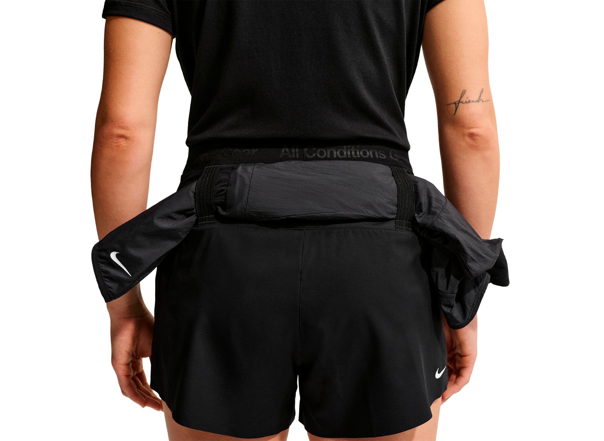 Women's Nike ACG Dri-FIT Mid-Rise Trail Running Shorts in Black