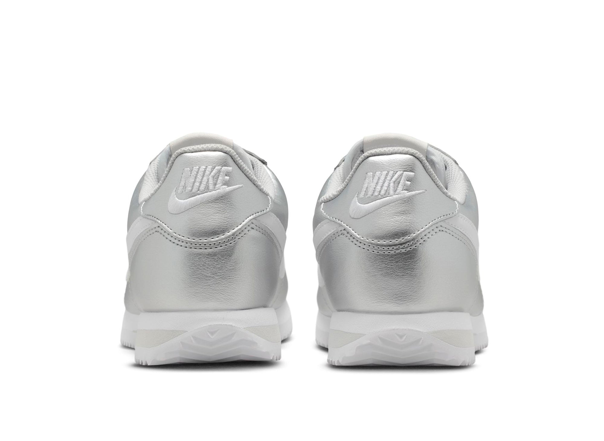 Women's Nike Cortez in Metallic Silver