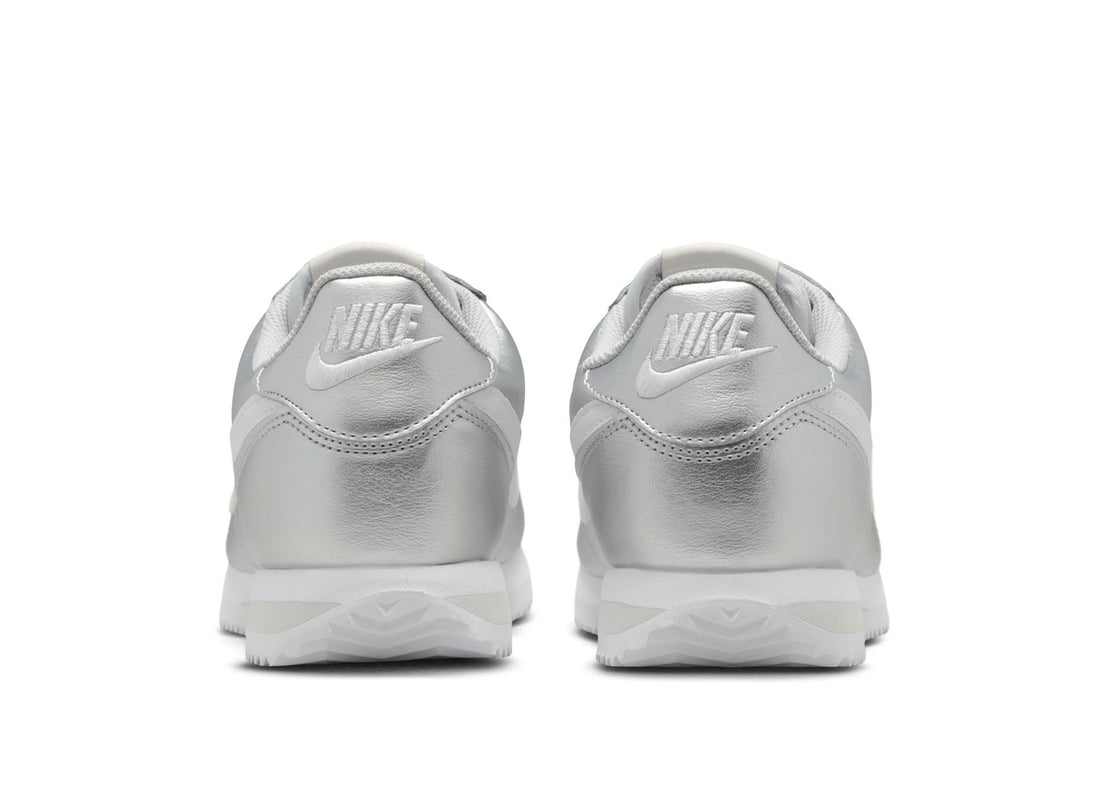 Women's Nike Cortez in Metallic Silver
