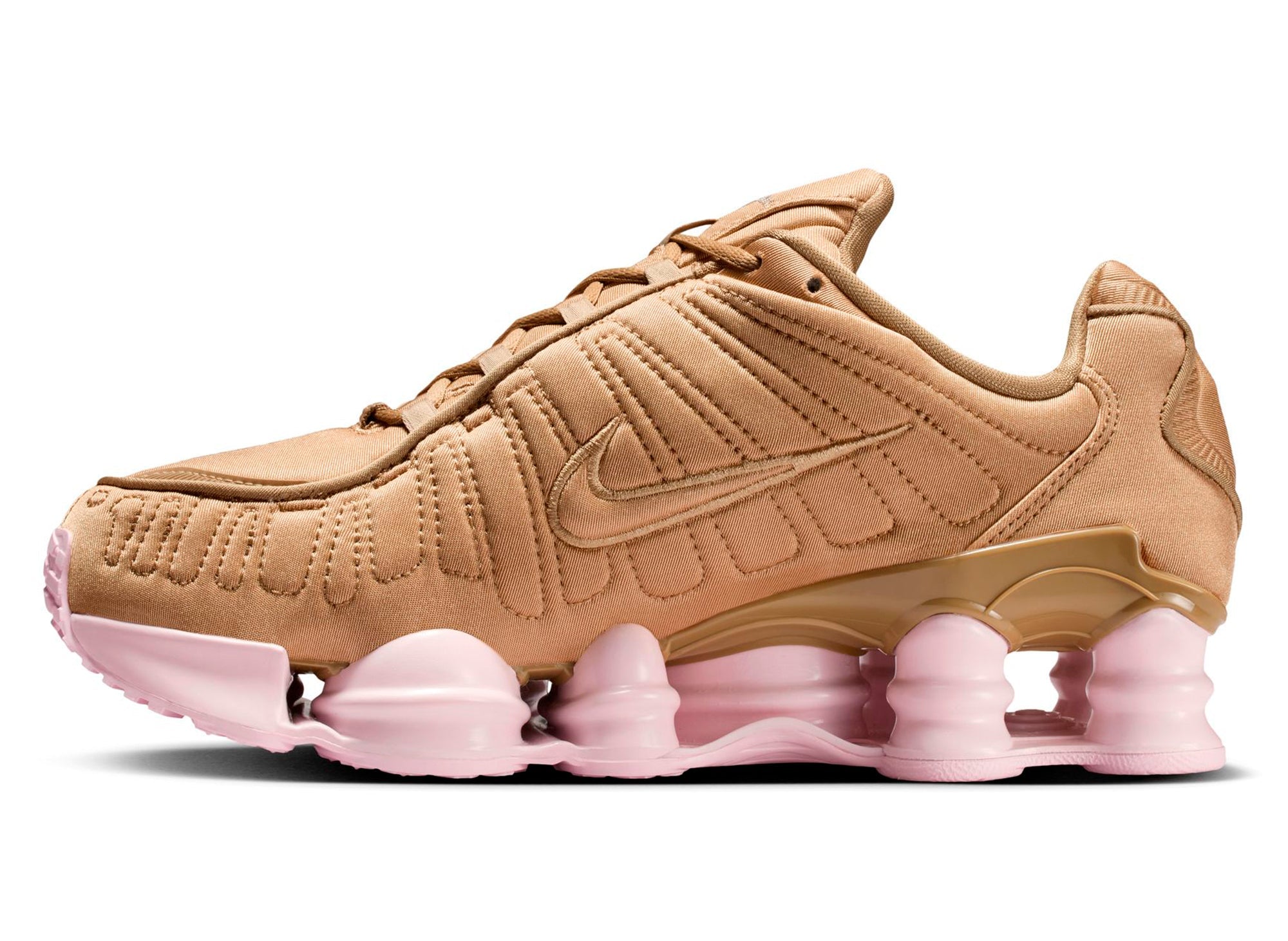 Women's Nike Shox TL in Filbert / Pink Foam