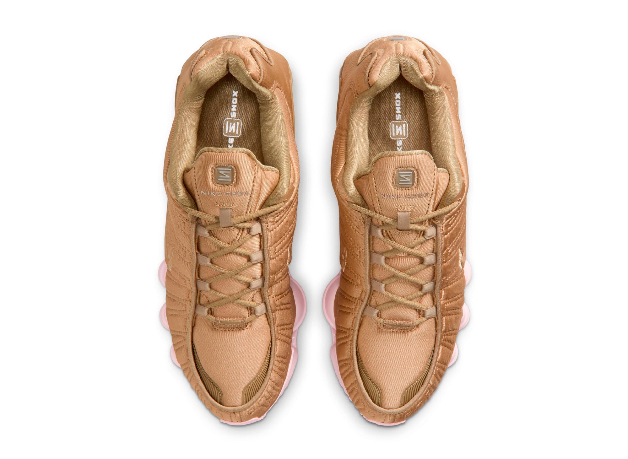 Women's Nike Shox TL in Filbert / Pink Foam