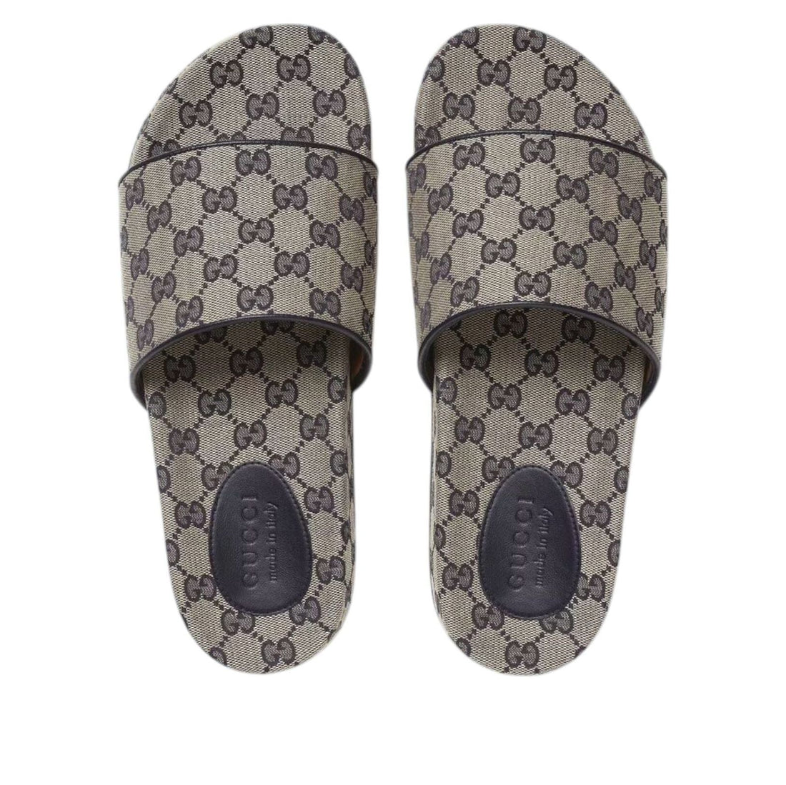 Gucci GG Slide Sandal 'Beige Blue Monogram' 692951-2HK60-4061