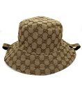 Gucci REVERSIBLE GG monogram Bucket Hat In CANVAS and NYLON Cap Head