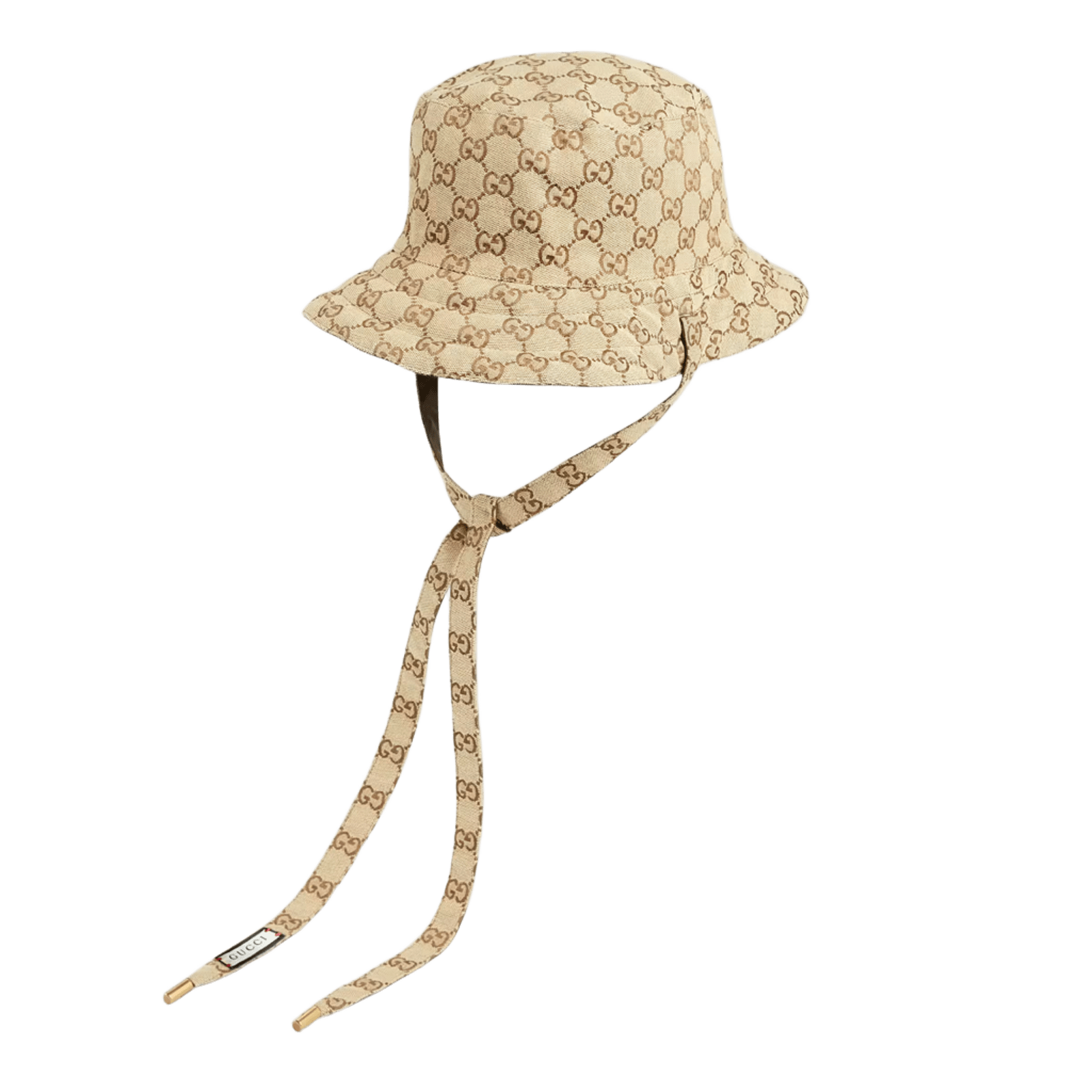 Gucci REVERSIBLE GG monogram Bucket Hat In CANVAS and NYLON Cap Head
