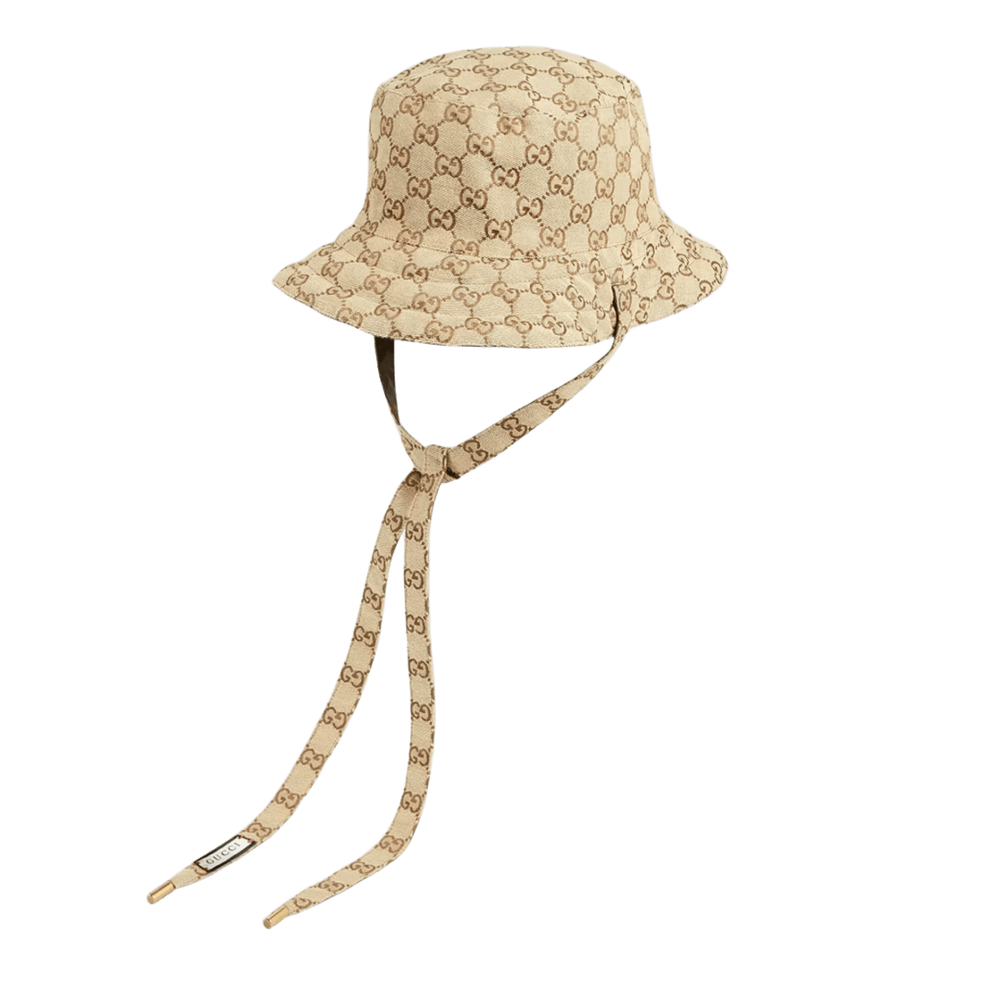 Gucci REVERSIBLE GG monogram Bucket Hat In CANVAS and NYLON Cap Head