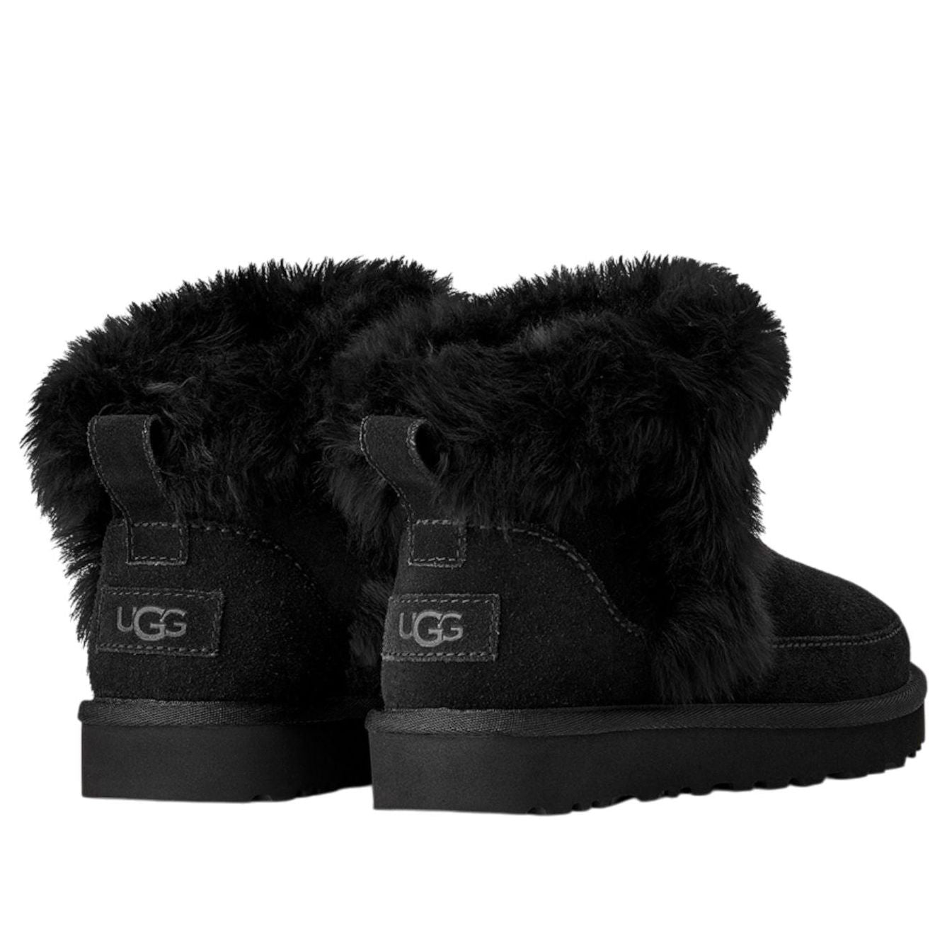 (WMNS) UGG Classic Ultra Mini Chalet 'Black' 1173832-BLK